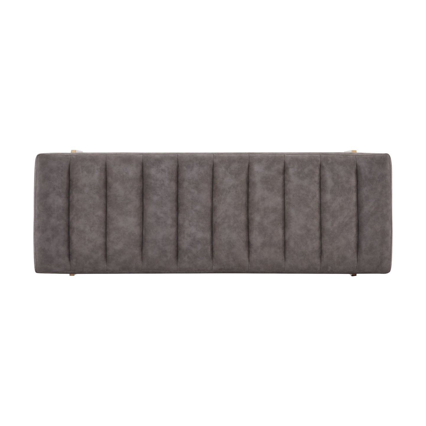 Upholstered Channel Tufted Ottoman Bench Seat