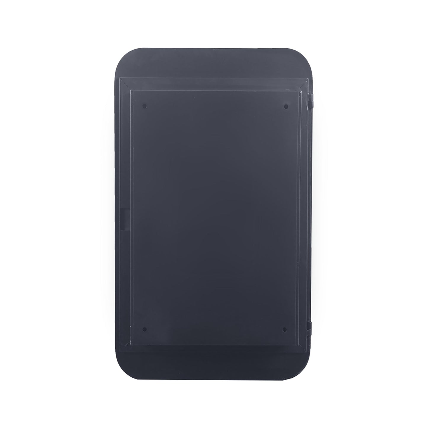 20x30 Inch Recessed Black Metal Framed Medicine Cabinet