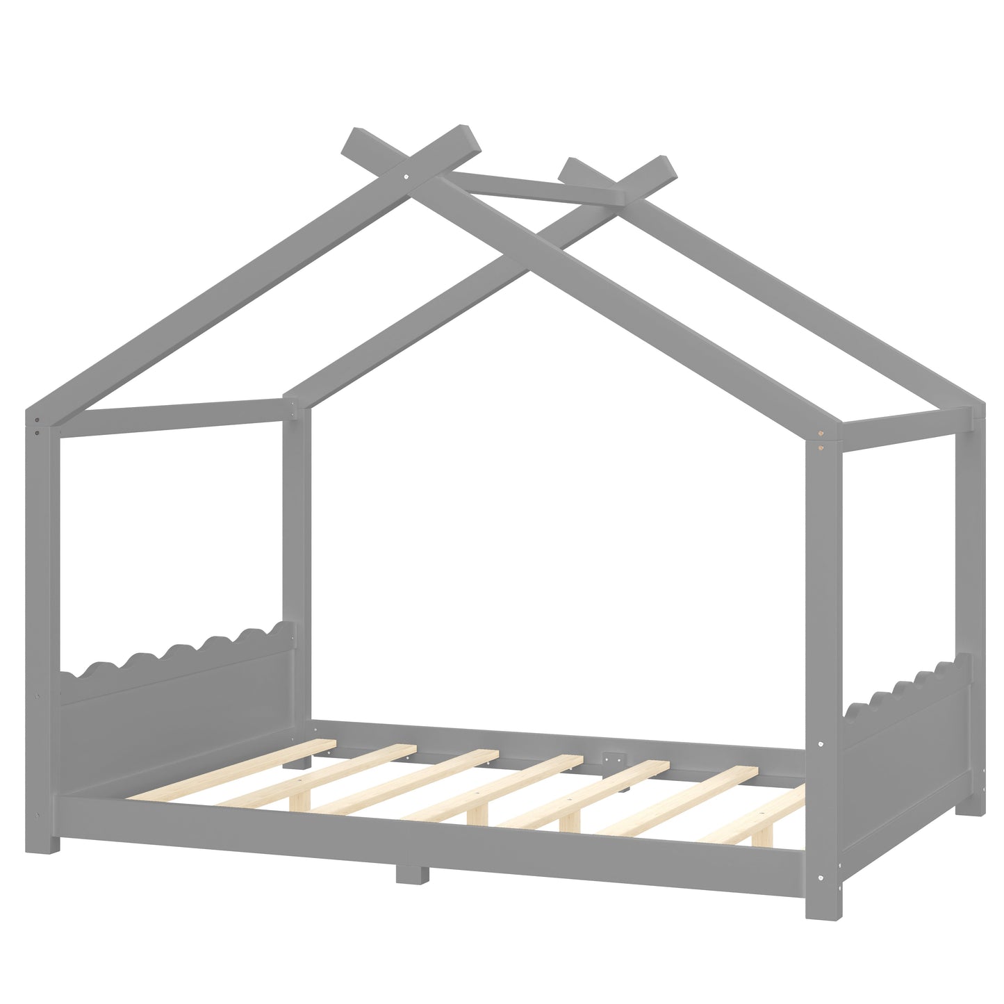 Full House Floor Bed with Support Slats