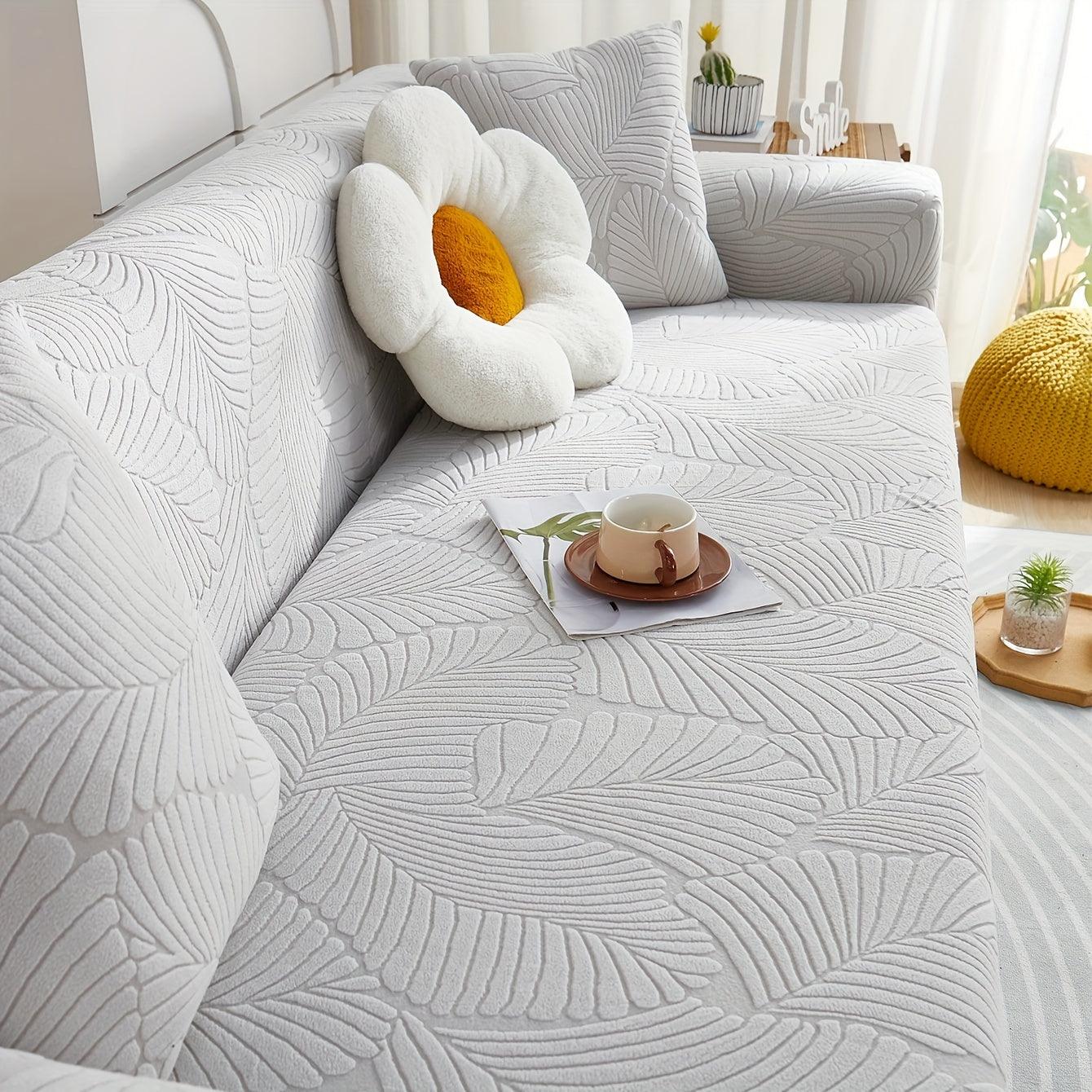 Premium Stretch Gray Couch Cover | Durable, Non-Slip & Versatile