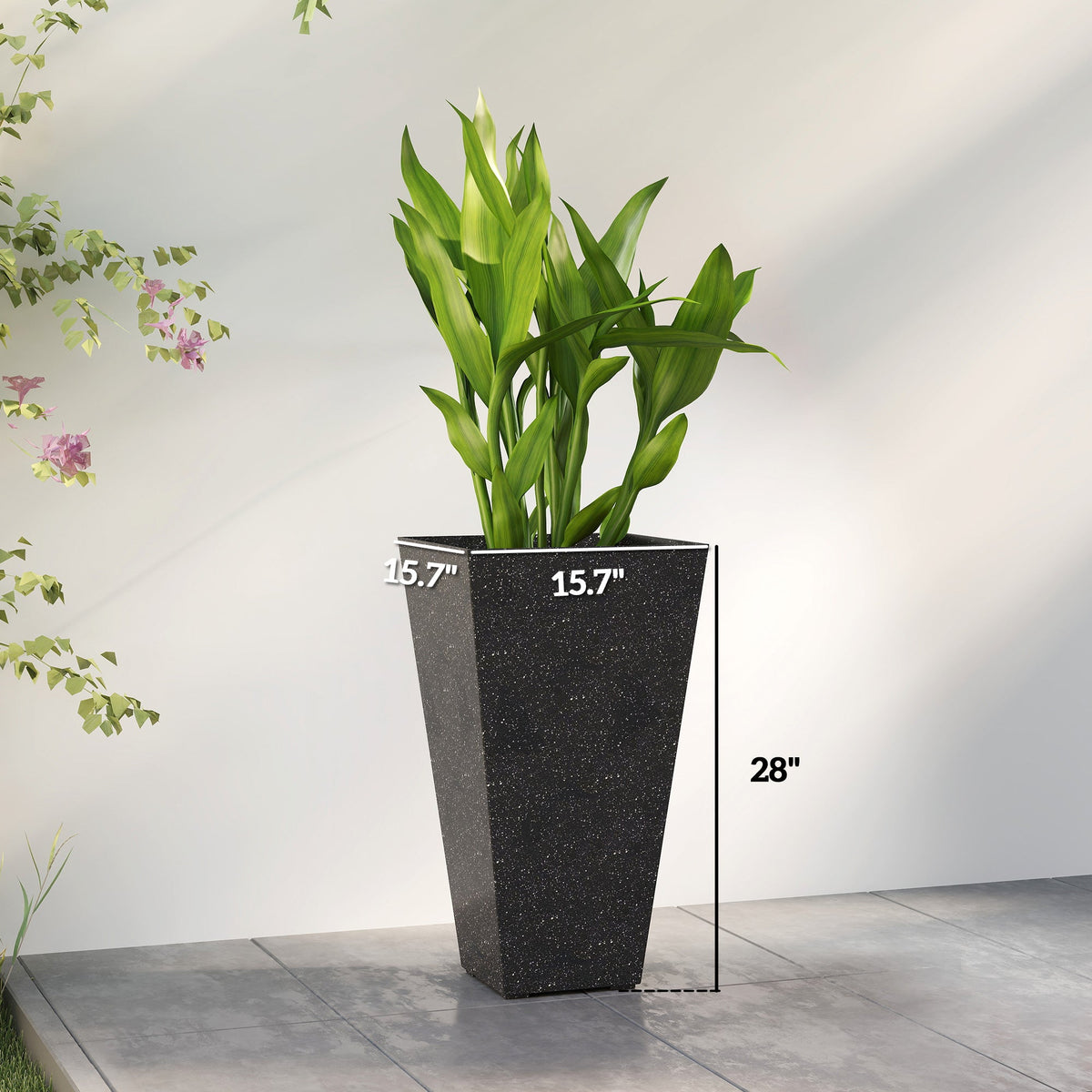 Stackable Taper Planters, Set of 3 Flower Pots