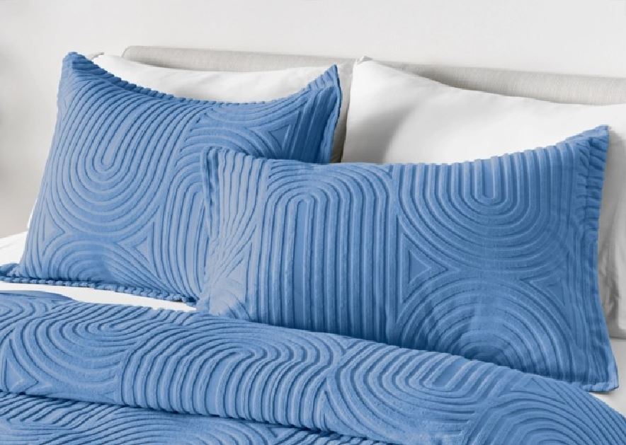 BedGear Performance Duvet Set, King - Stonewash Blue/Racetrack