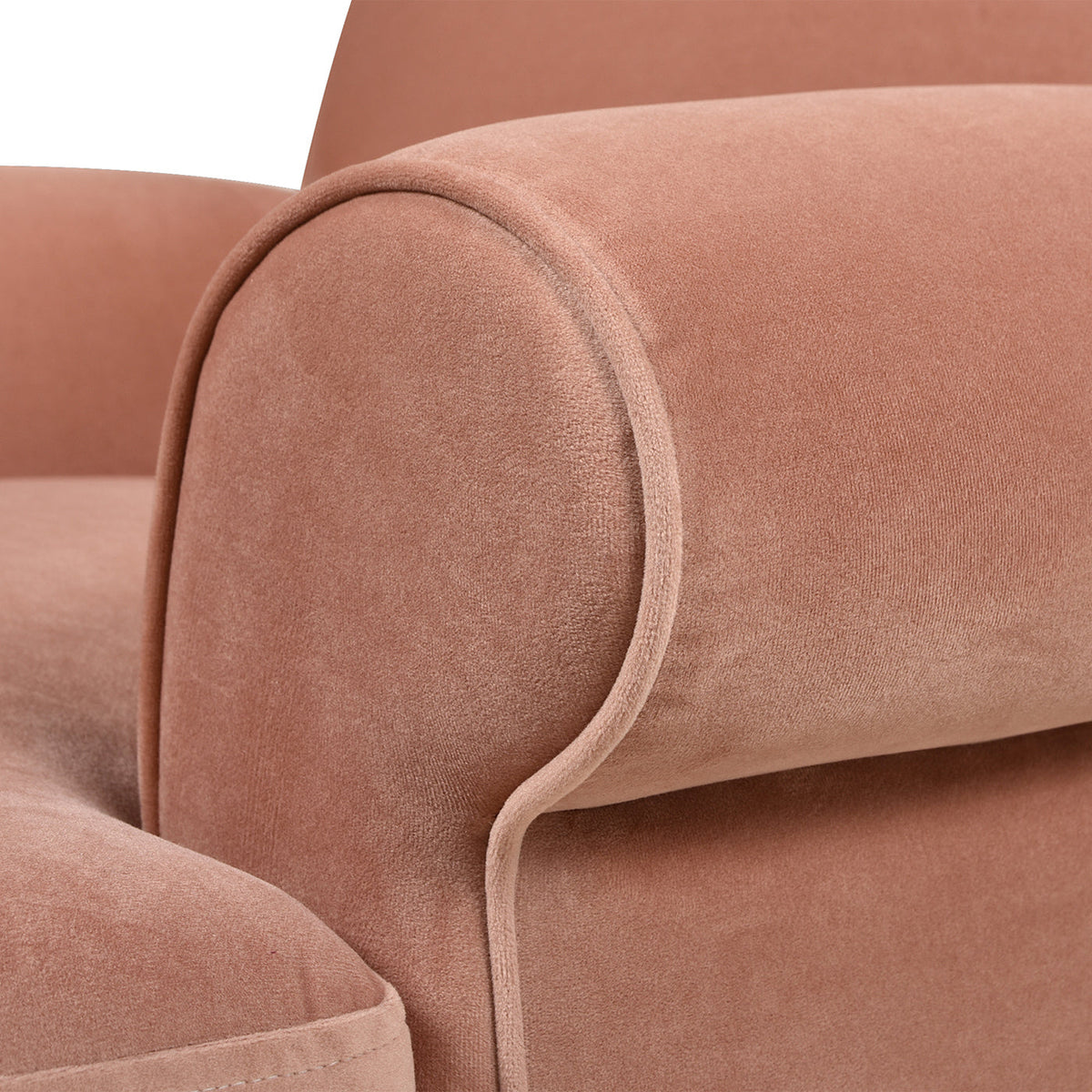 Alana 38" Lawson Accent Arm Chair - Peach