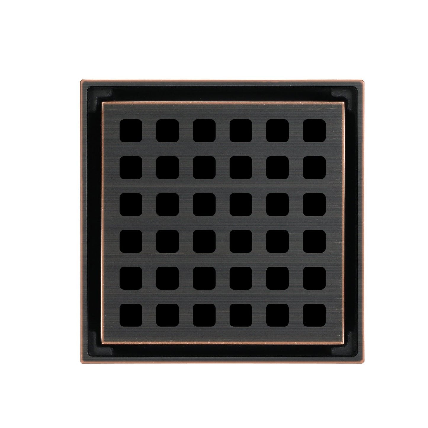 Oil rubbered bronze brass shower drain 4 or 8 inch  with ABS base