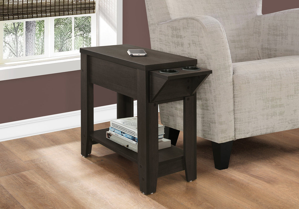Accent Table with Storage for Living Room & Bedroom