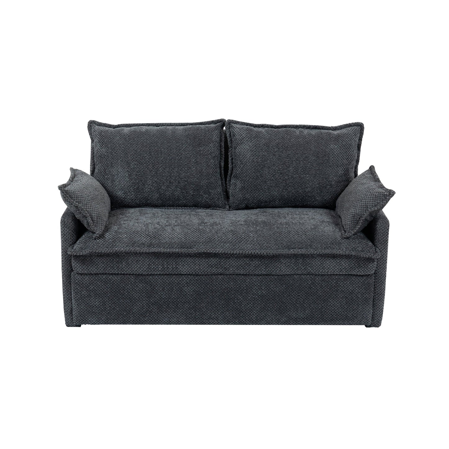59.5" Ergonomic Sofa Bed with Storage & Charging