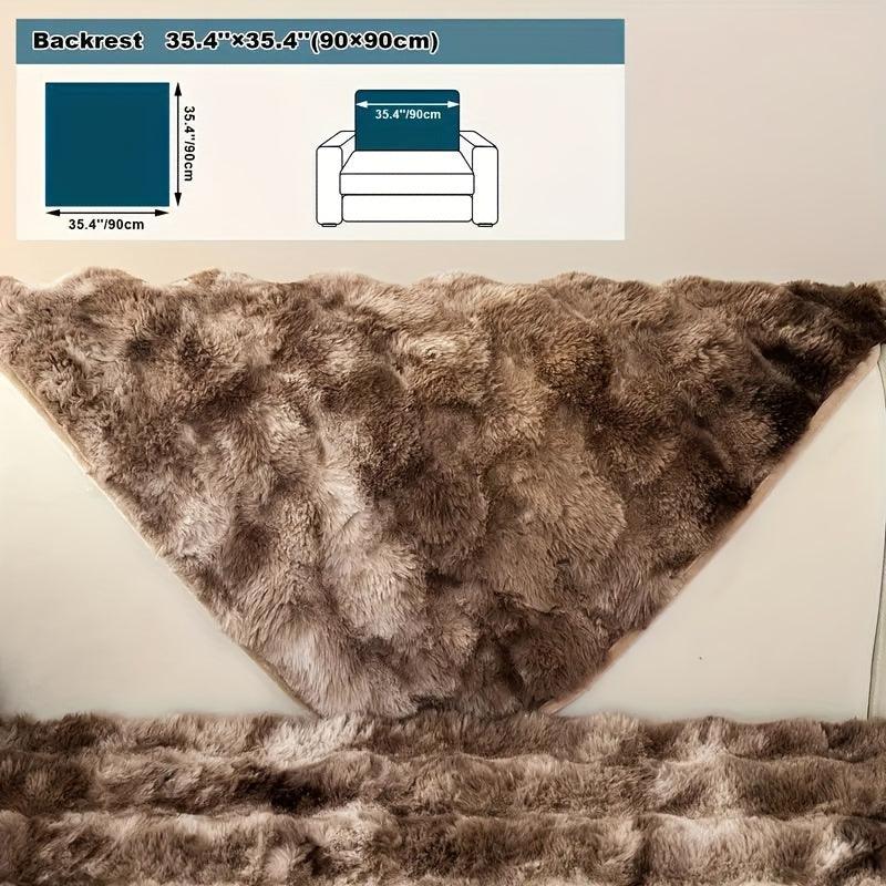 Luxurious Gradient Velvet Sofa Cover