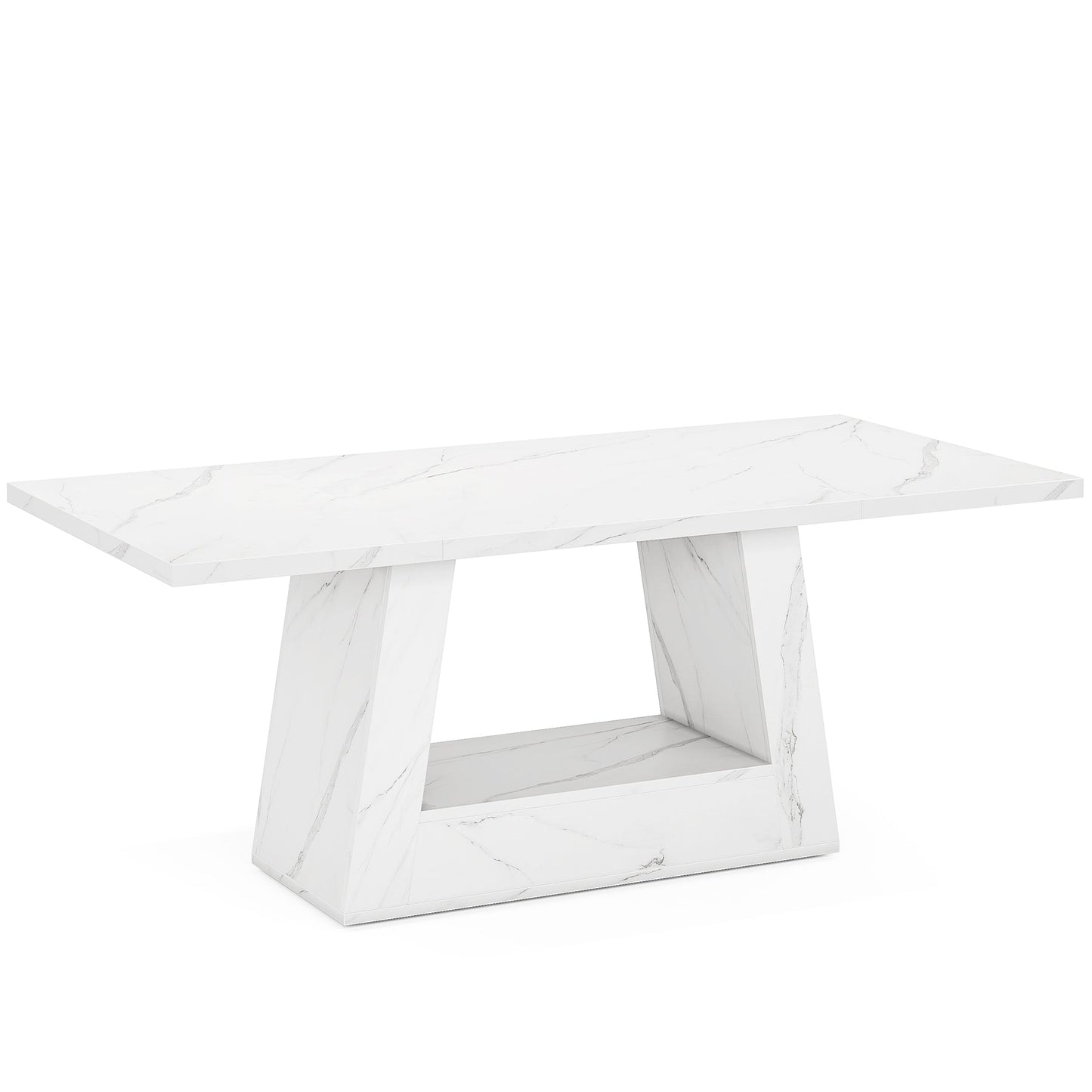 63" Modern Rectangular Dining Table for 4 to 6 People