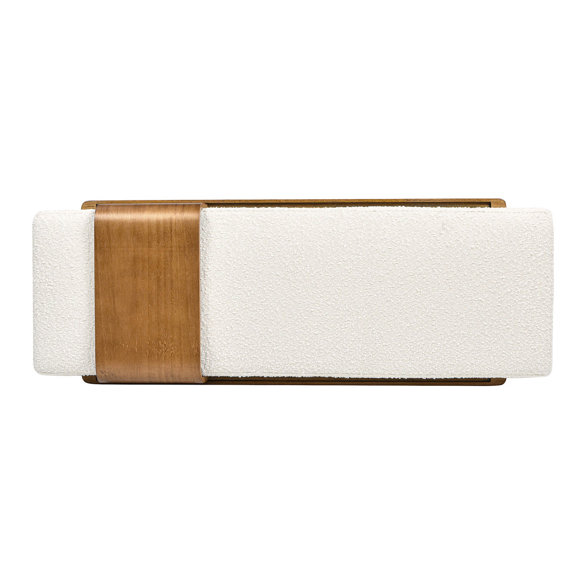 Billie 52" Modern Telephone Bench with Sliding Shelf