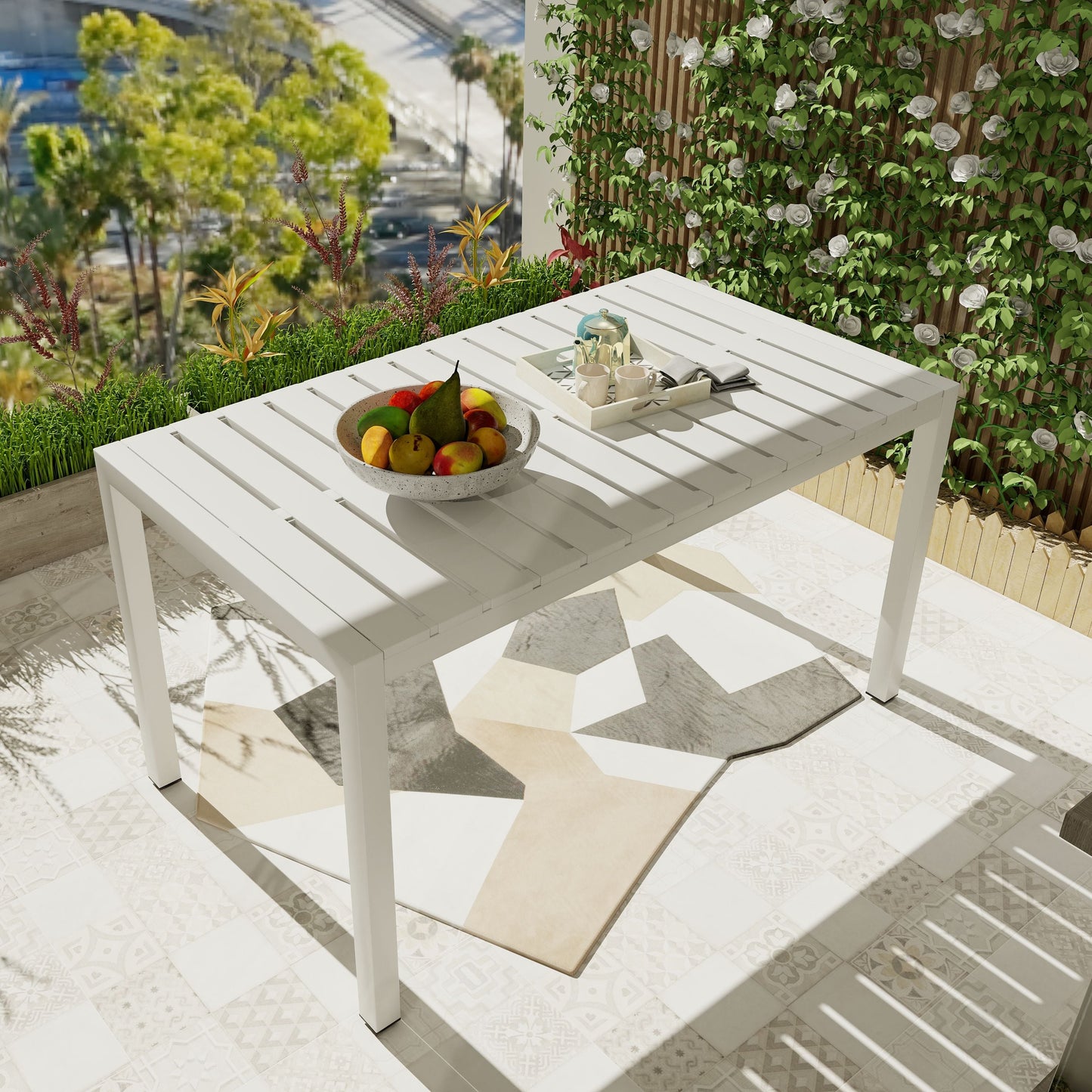 Summer 55 Inch Modern Long Table