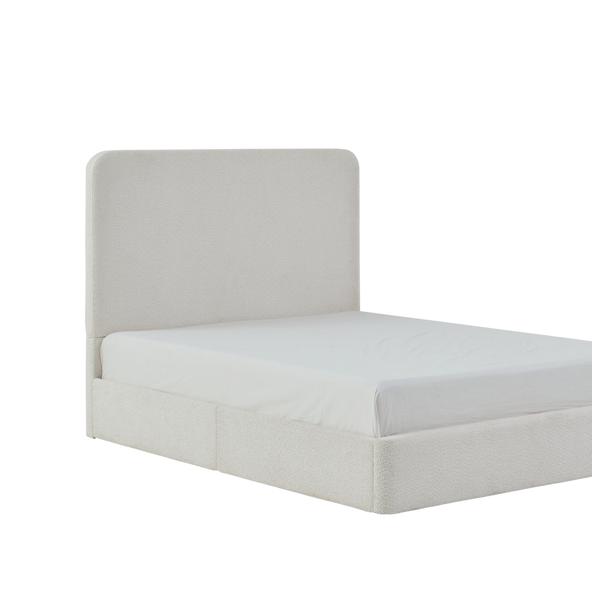 Canter Tall Headboard Upholstered Bed - Pearl