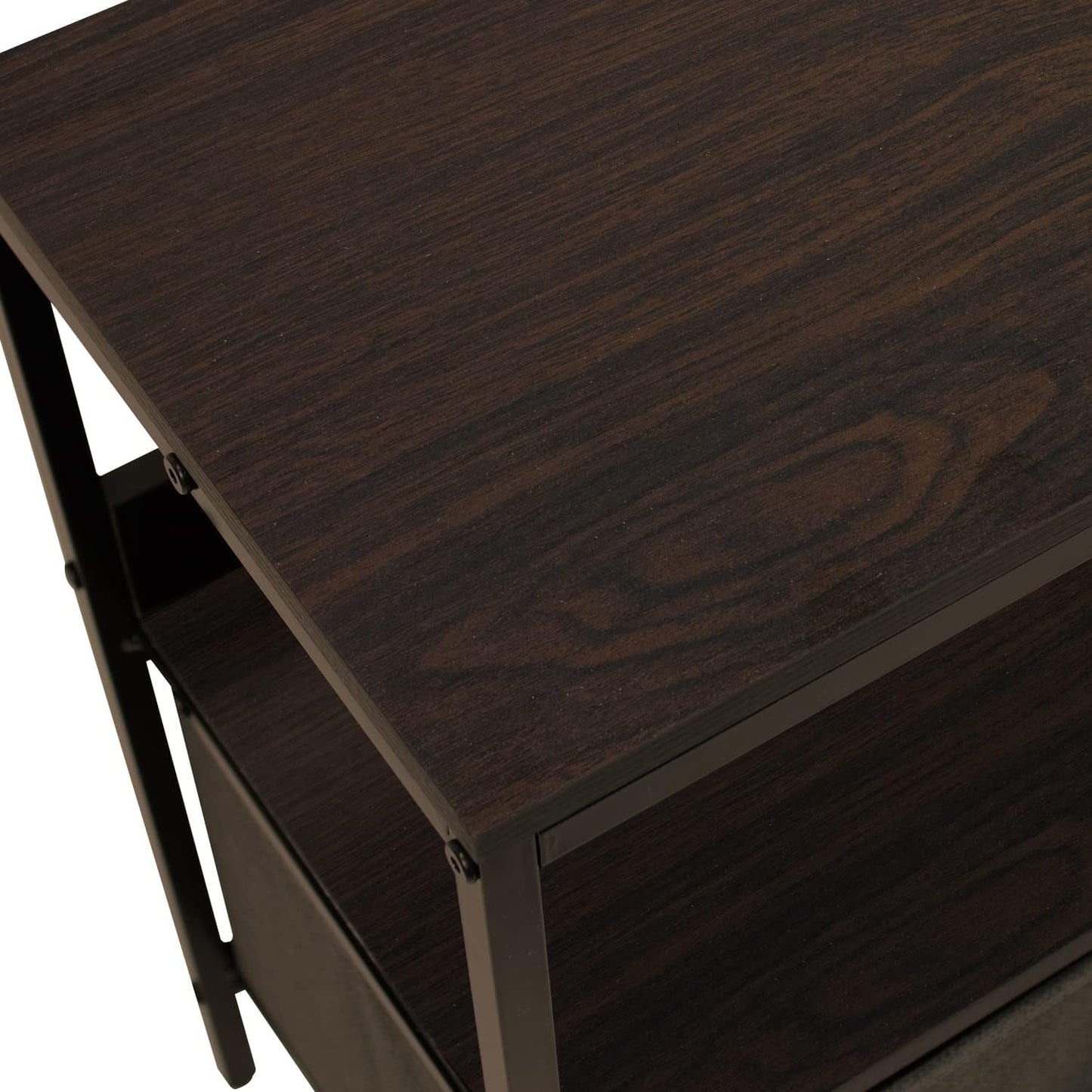 Dresser Style TV Stand With Two Drawers And Wood Top