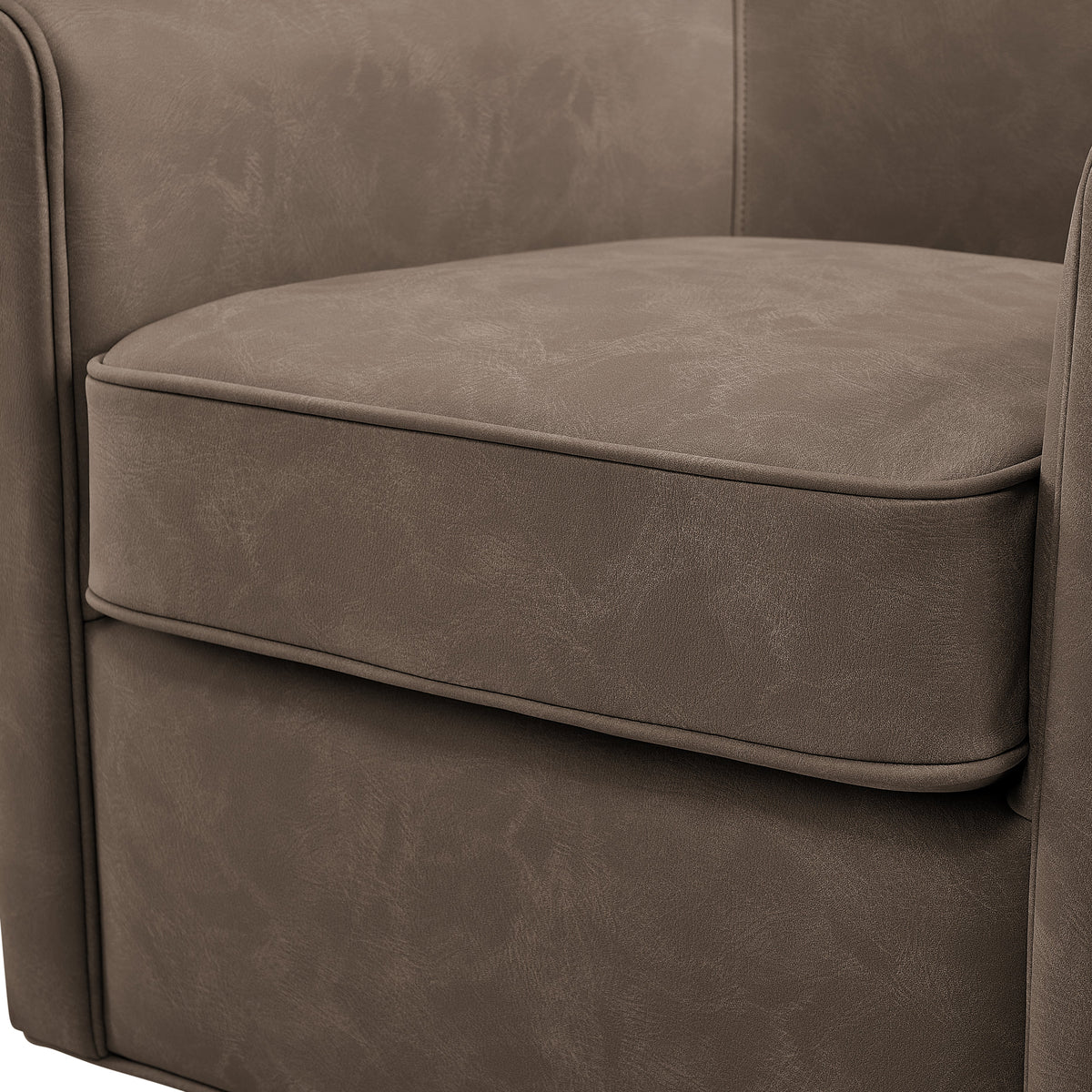 Westly Faux Leather Swivel Accent Chair