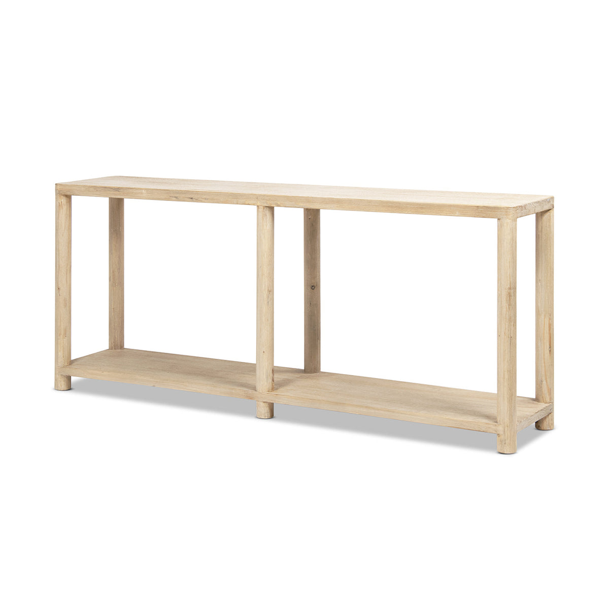 Milo 71" Reclaimed Wood Console Table with Lower Shelf