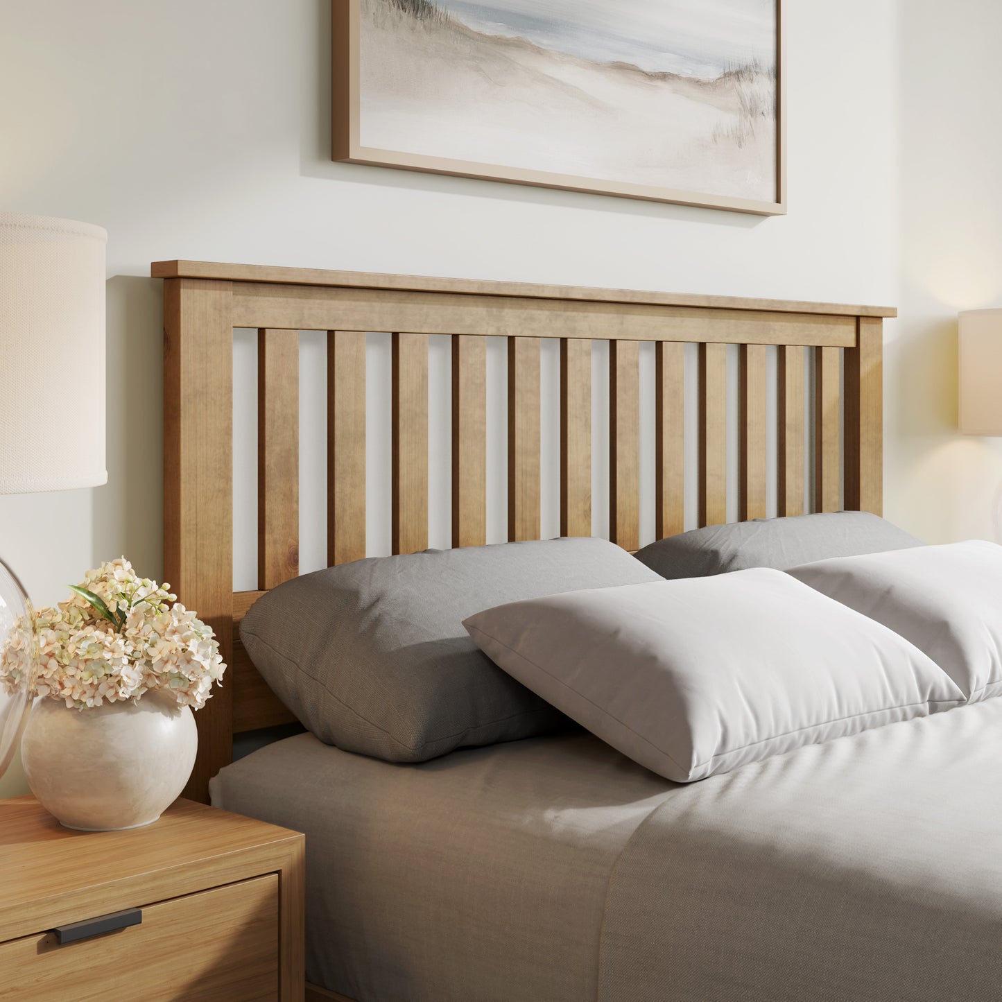 Malinda Mission Style Queen Panel Headboard