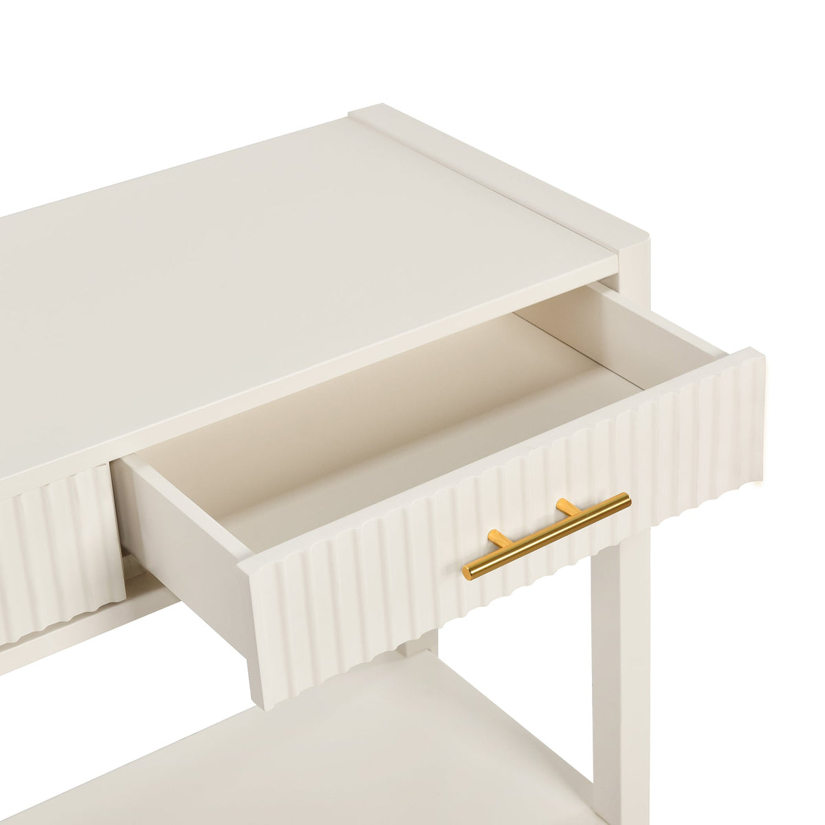 U_Style 60" Painted Console Table with 3 Drawers