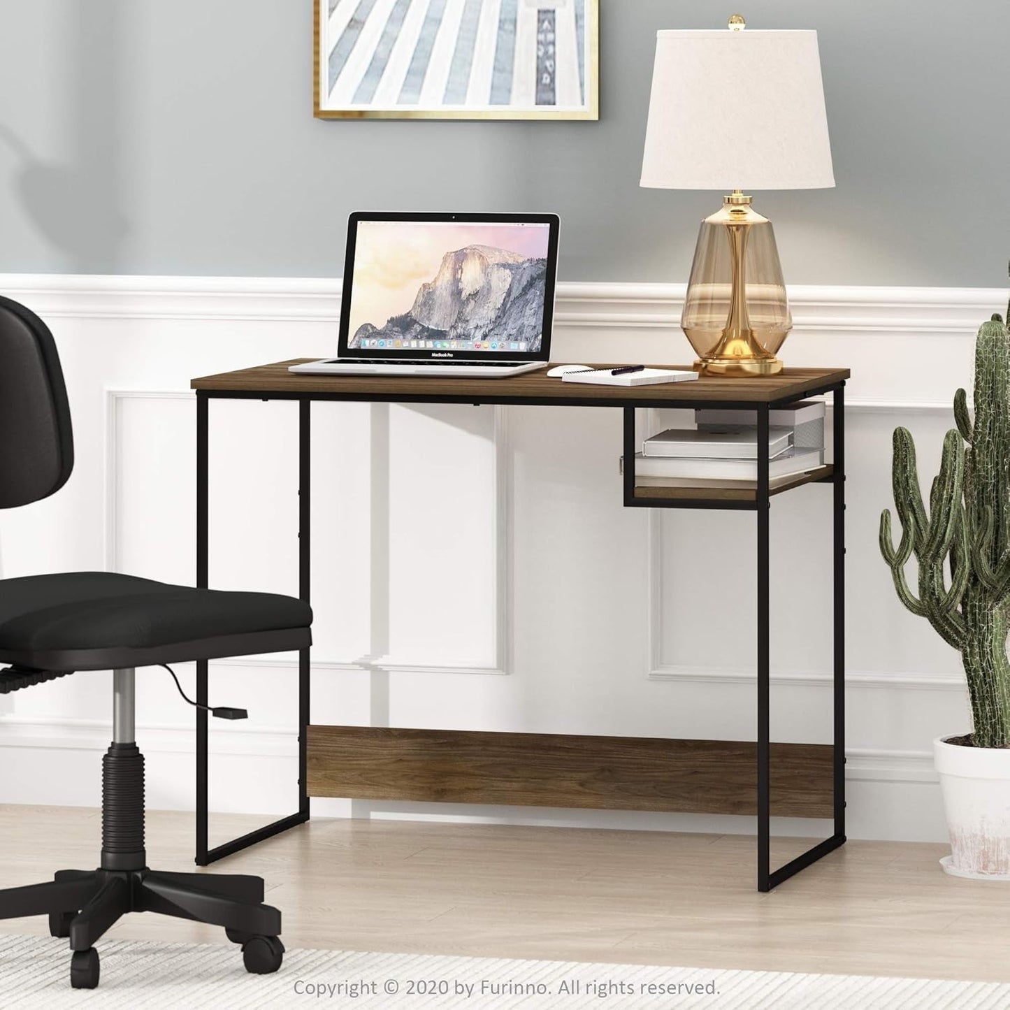 Moretti Lifestyle 35 Inch Study Desk Columbia Walnut