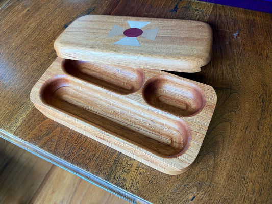 Mahogany Keepsake Box w/compartments