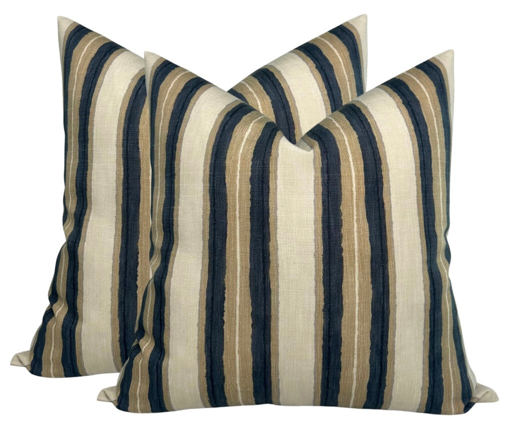 Shoreline Pillow Cover in Pebble, Indoor Outdoor, Kelly Wearstler Textiles