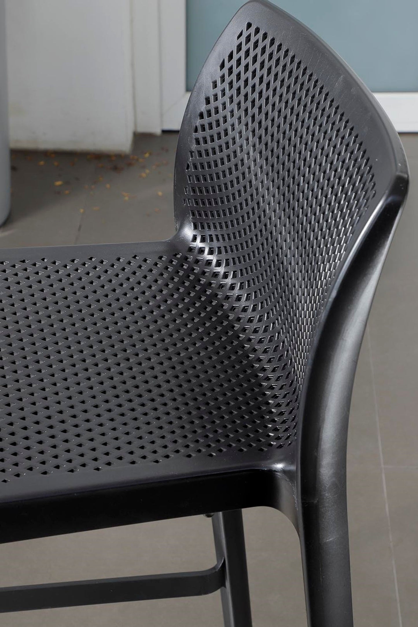 Outdoor Bar Stool 29" Netted Design — Set of 4, Commercial Grade, Stackable, No Assembly