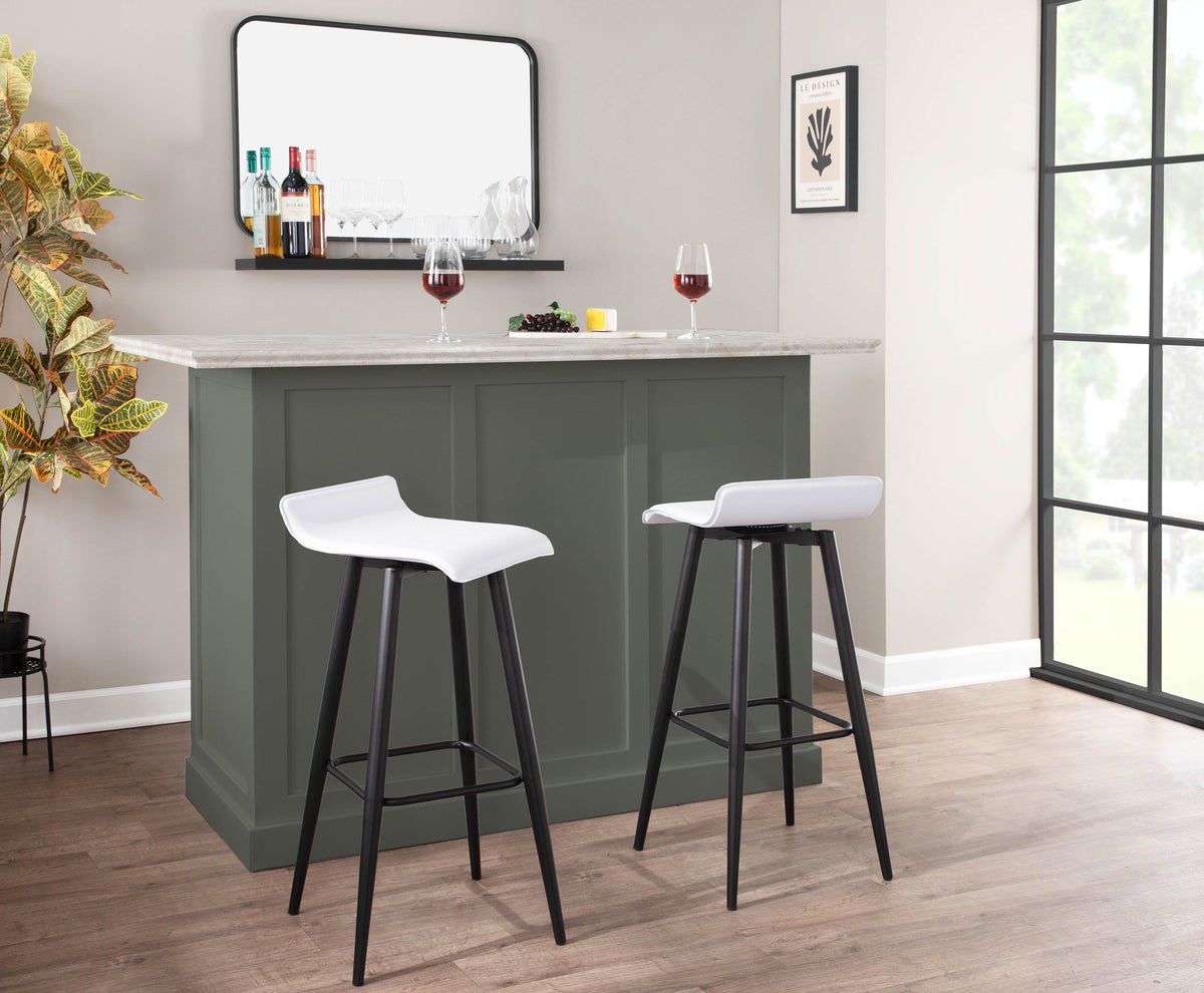 Contemporary Fixed-Height Bar Stool Set