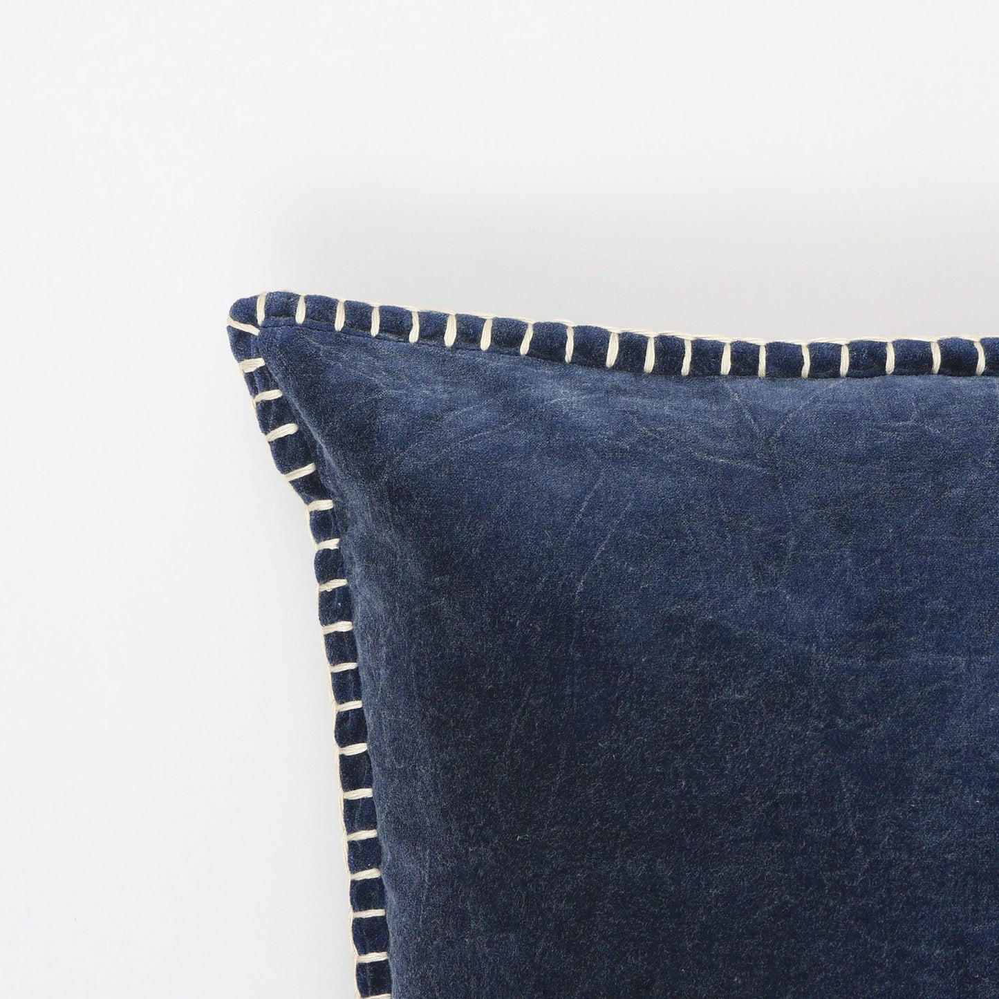 Olivia Stonewashed Velvet Pillow – 19" Square