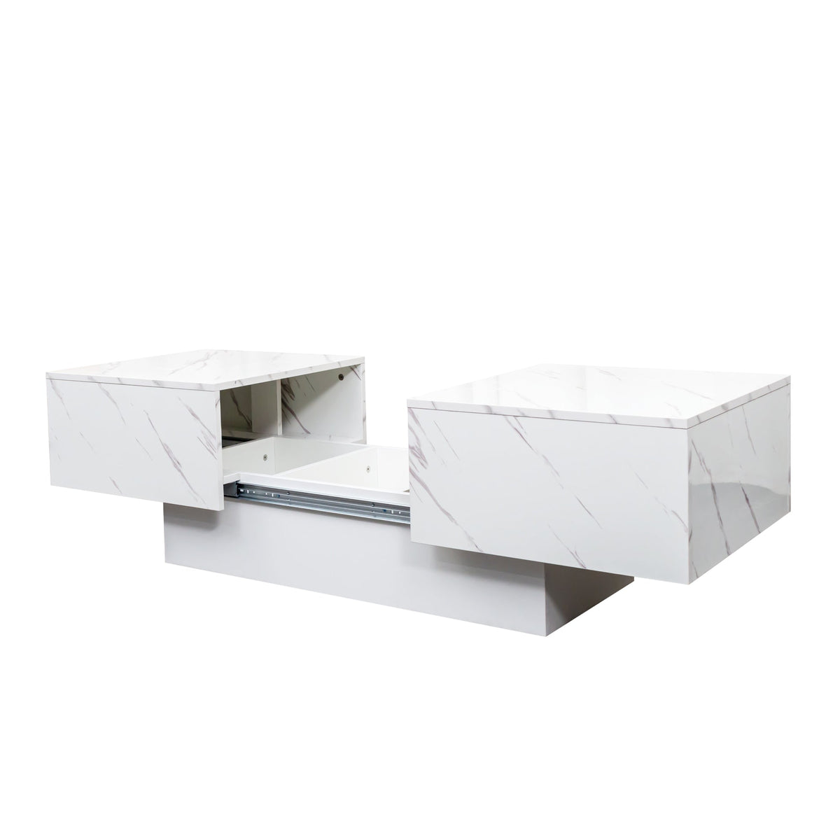 Coffee Table with Sliding Tabletop and Hidden Storage