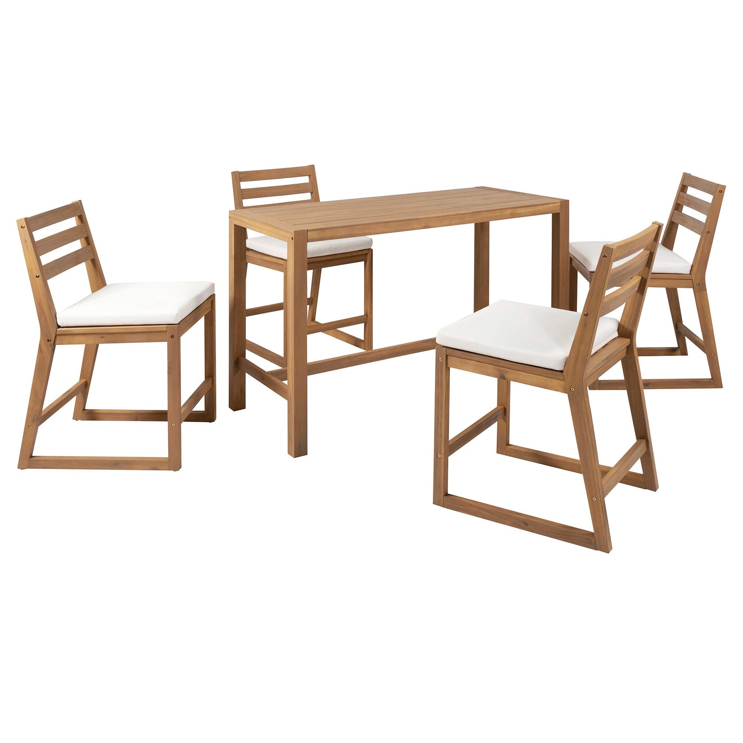 TREXM 5-Piece Rustic Patio Bar Set
