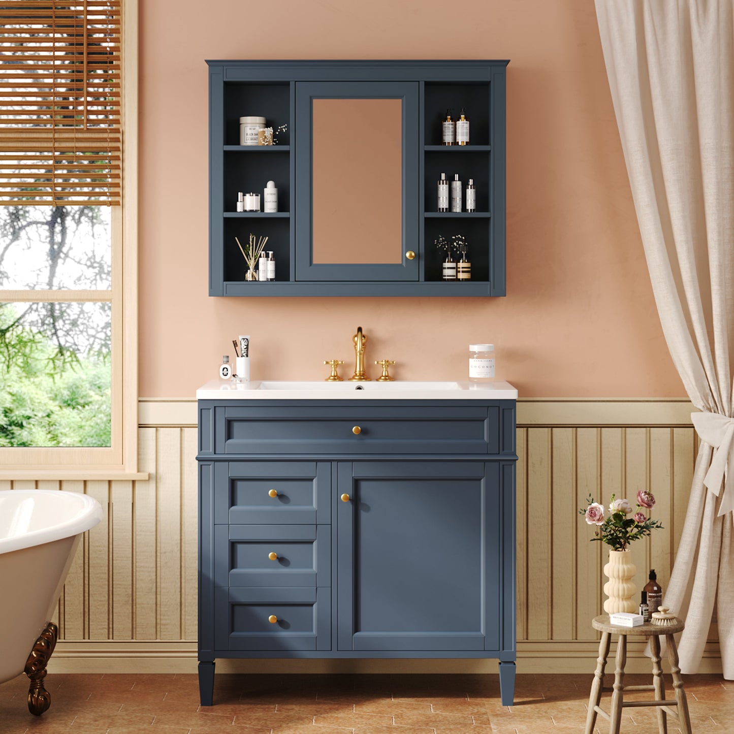 36'' Bathroom Vanity with Medicine Cabinet