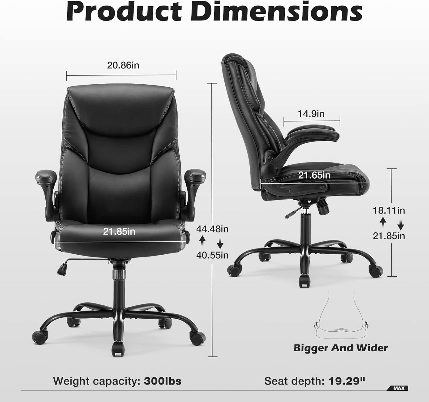 Ergonomic Executive Office Chair With Lumbar Support
