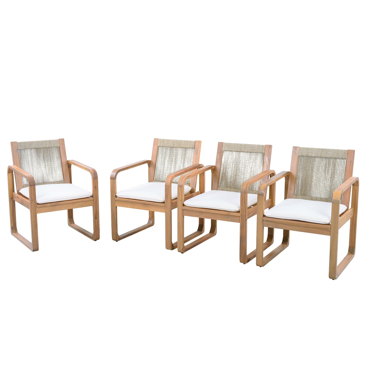 2-Piece Outdoor Dining Chairs Set