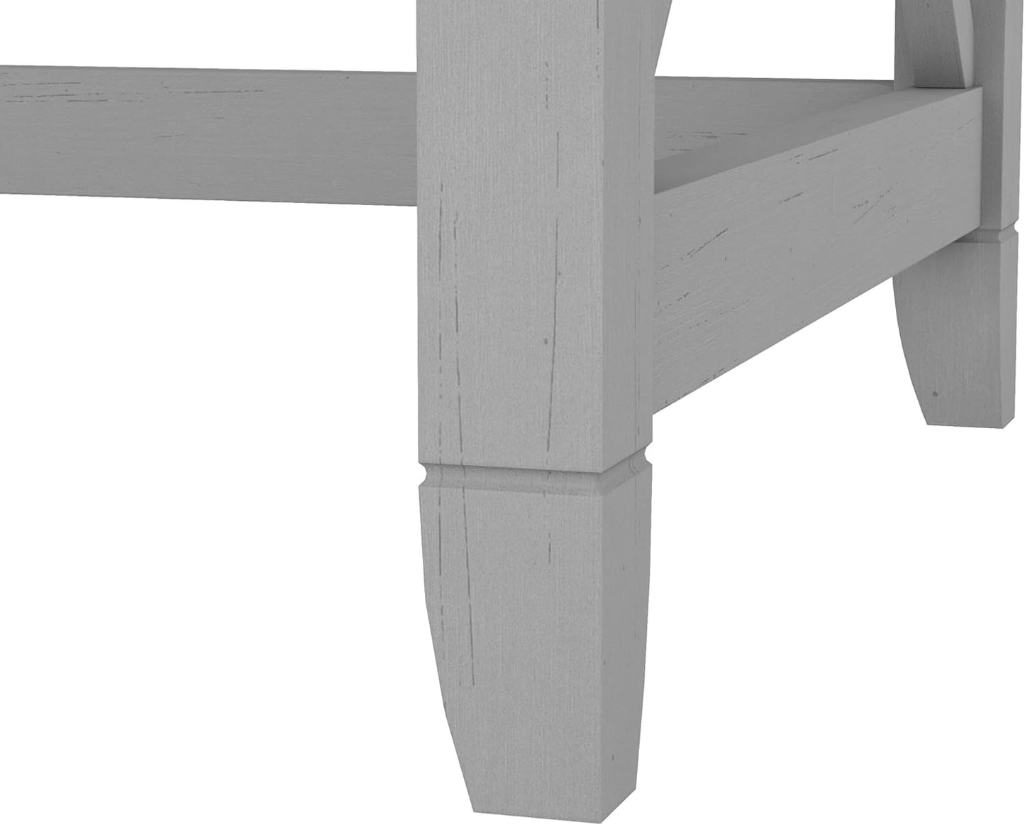 Bush Furniture Key West 60W L Shaped Desk Cape Cod Gray