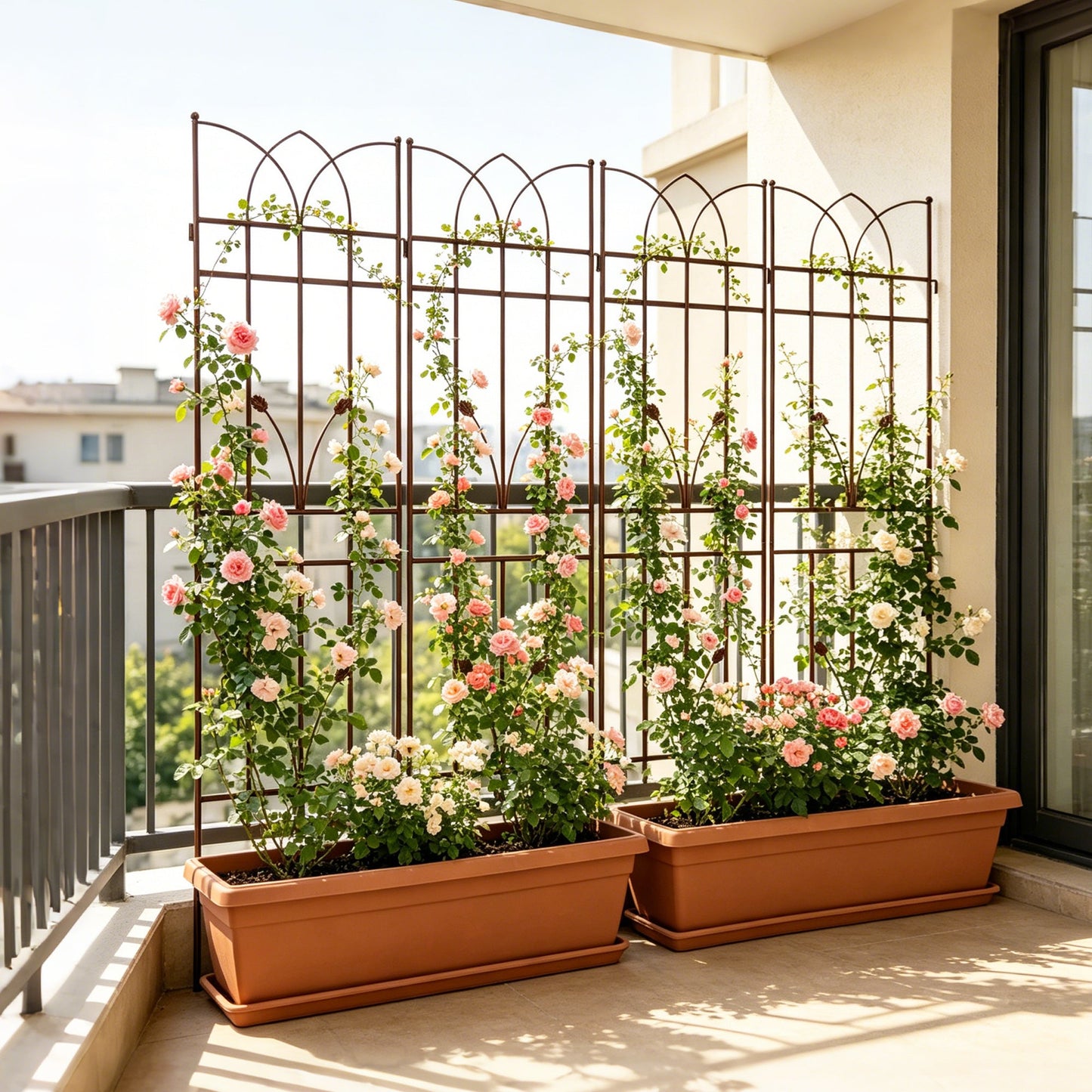 4 Pack Metal Garden Trellis 71" x 17.7"