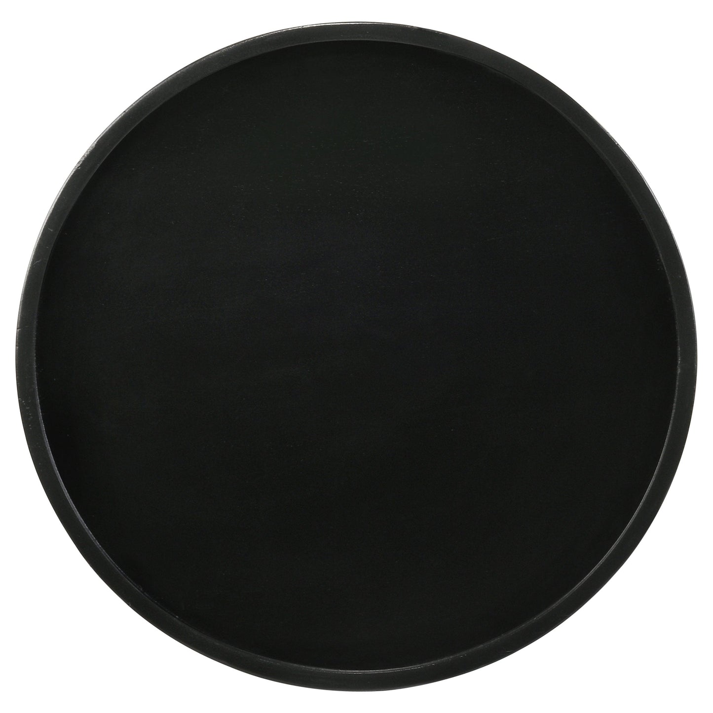 Black Stain Pedestal Accent Table