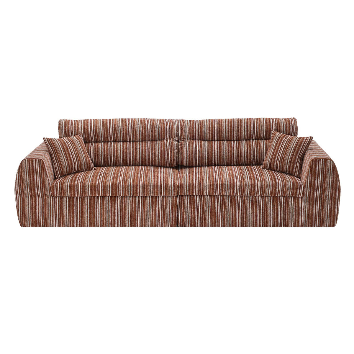 Woven Chenille Striped Compression Sofa