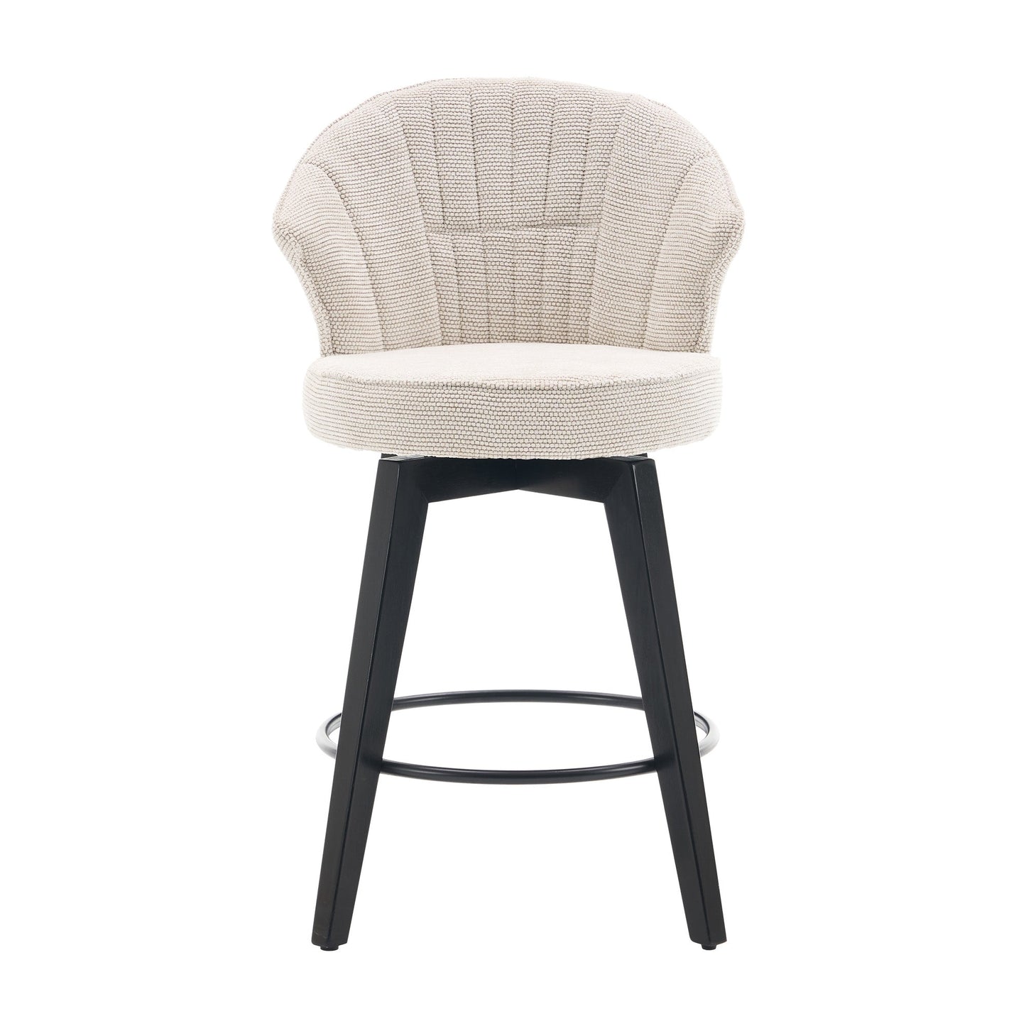 Wing Back Swivel Bar Stools Set of 2