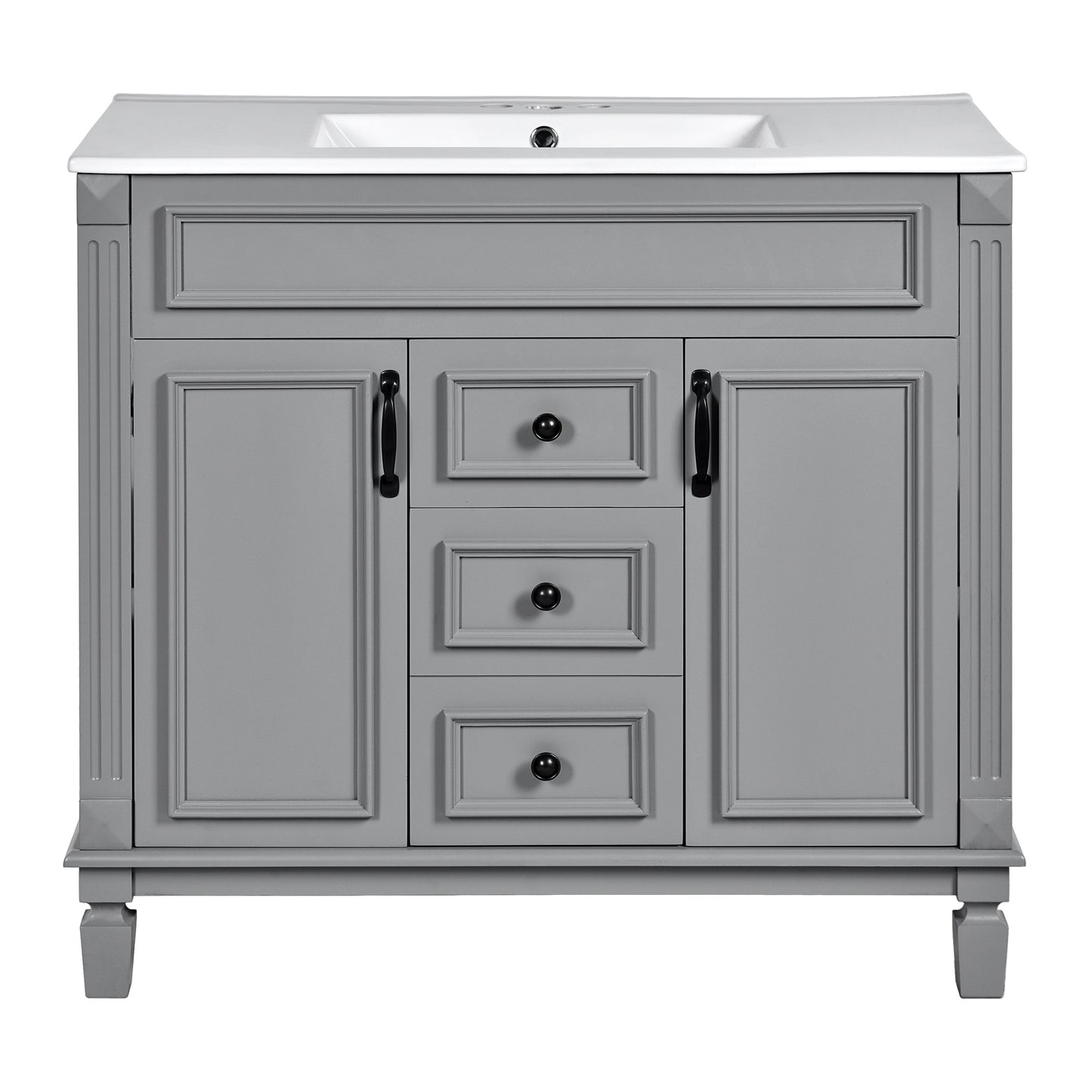 36" Bathroom Vanity with Top Sink