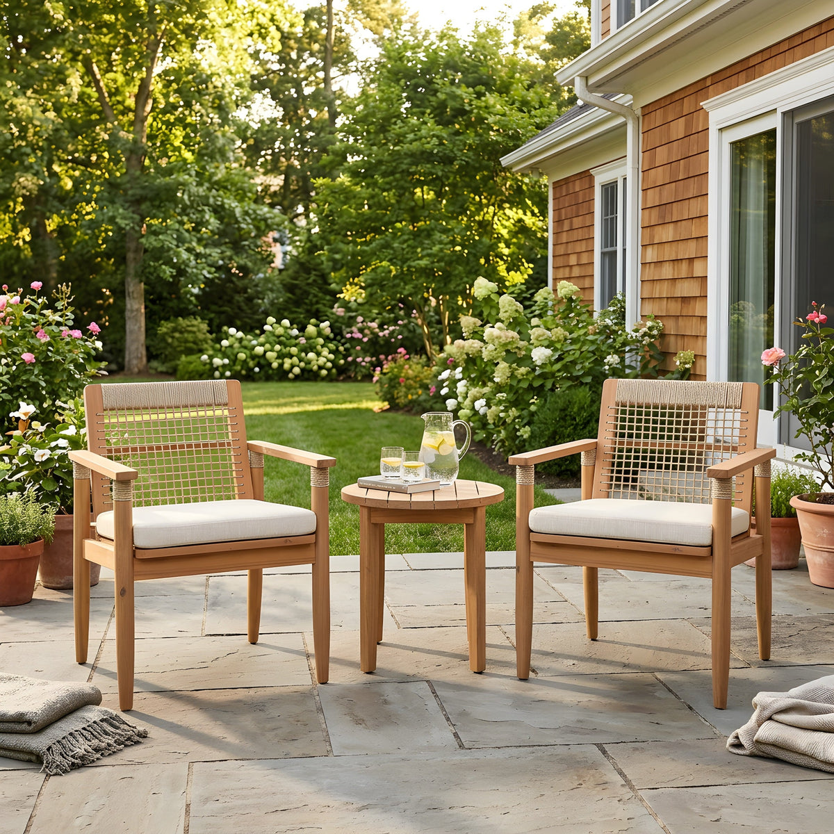 Outdoor Dining Chairs Set of 2