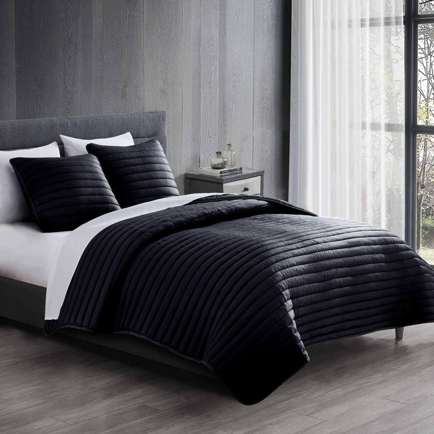 Excursion Puffer Quilted Comforter Set 2 pc Twin