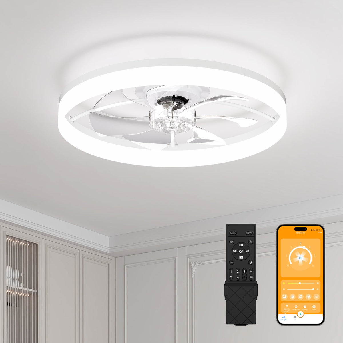 Ultra-Thin LED Ceiling Fan