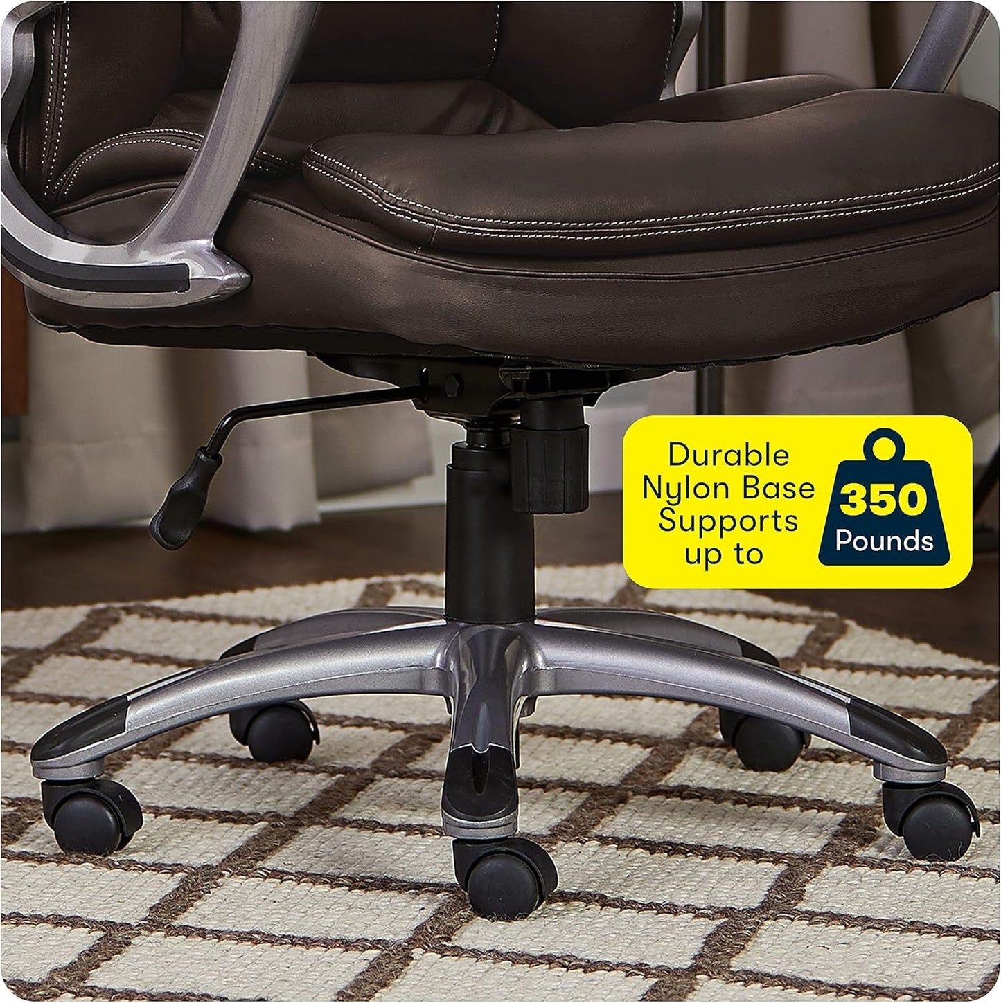 Fairbanks Big And Tall High Back Executive Office Chair With Layered Pillows