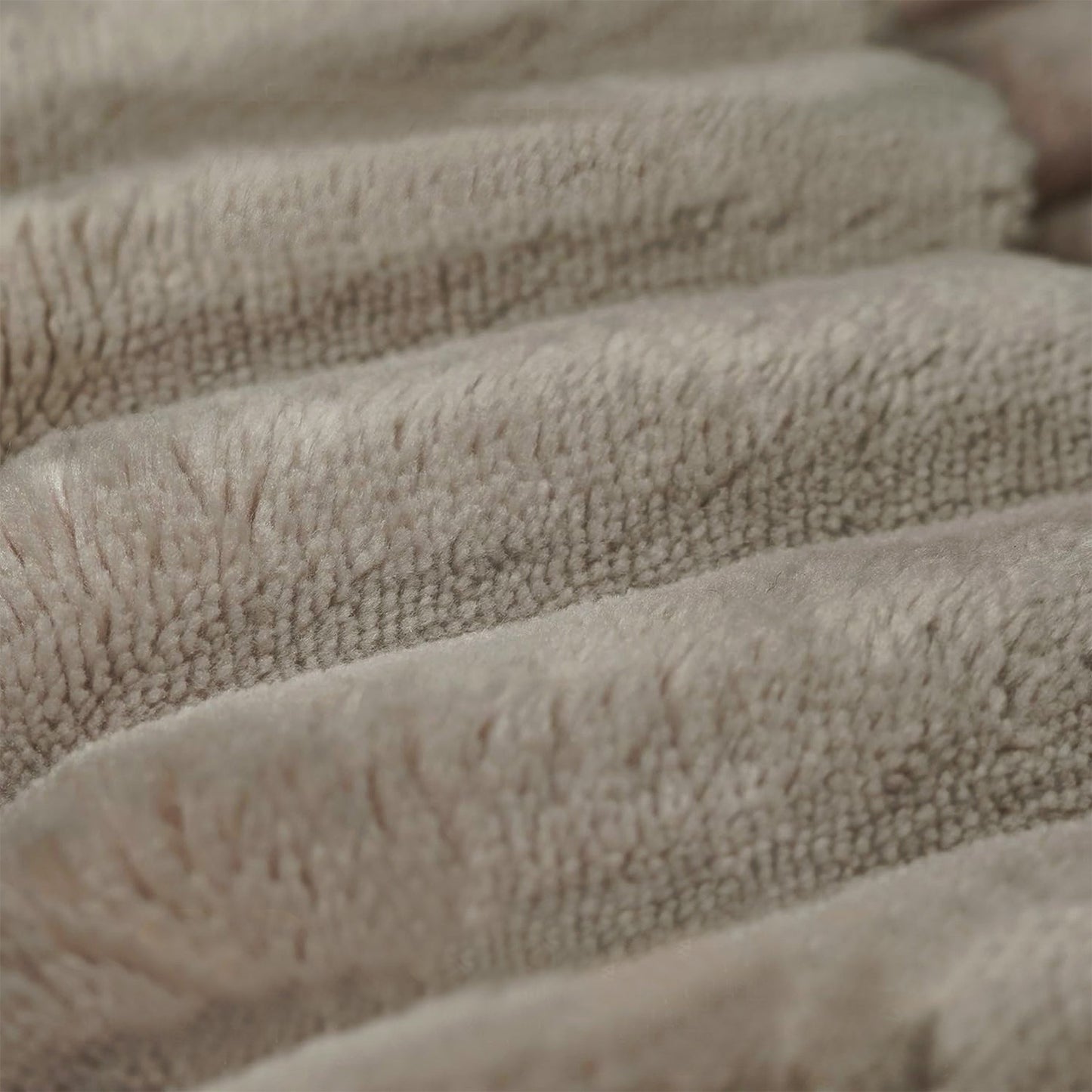 Camel Plush Corduroy Sofa Ottoman