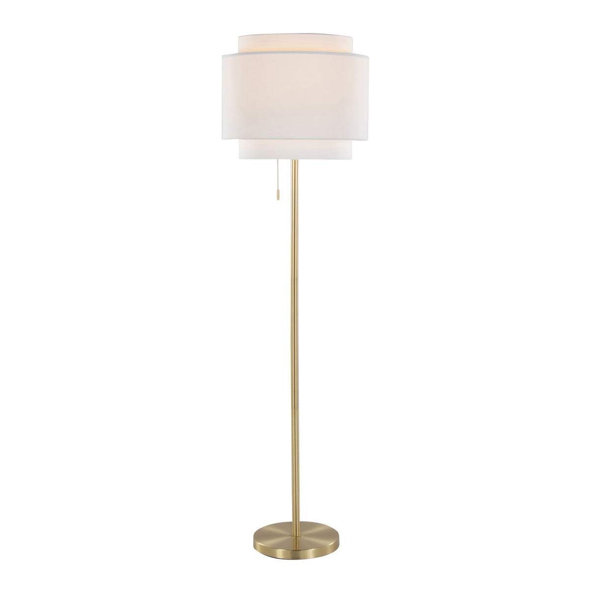 Tier 64" Contemporary Metal Floor Lamp