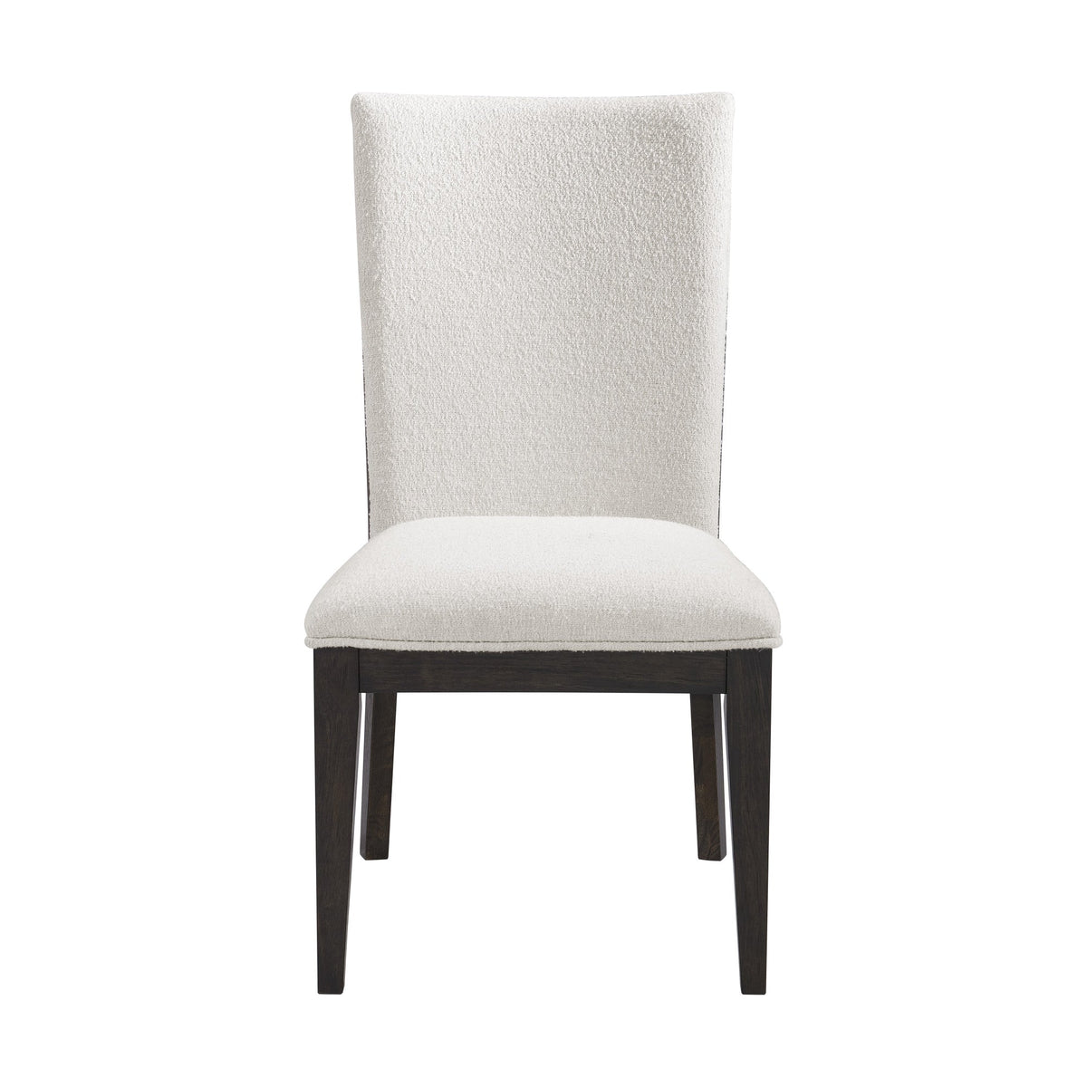 Brown Upholstered Dining Chairs, Set Of 2