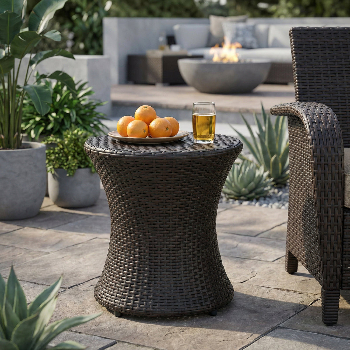 19" Kono Hourglass Table (No Glass Top)