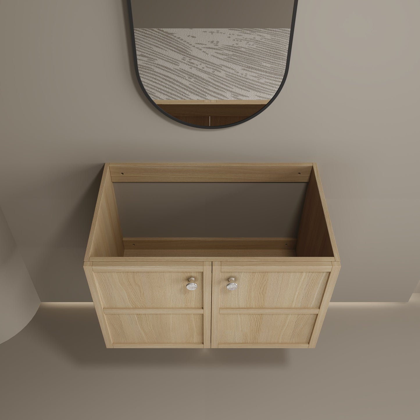 30" Wall-Mounted Bathroom Vanity with 2 Soft Closing Doors