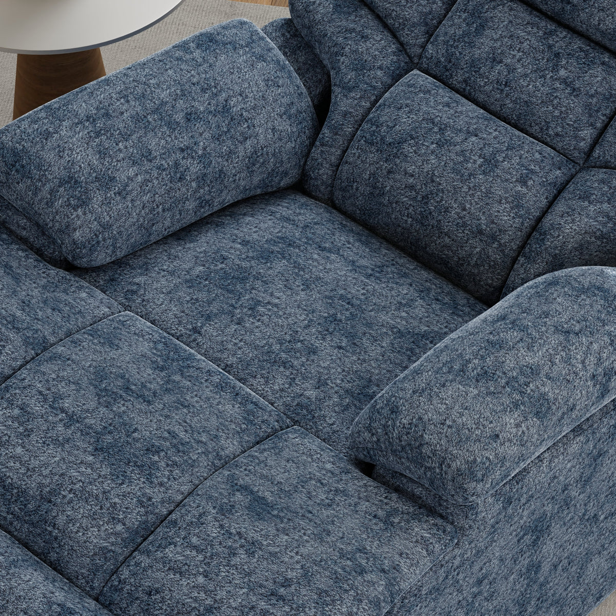 Swivel Glider Recliner in Alaska Glacier
