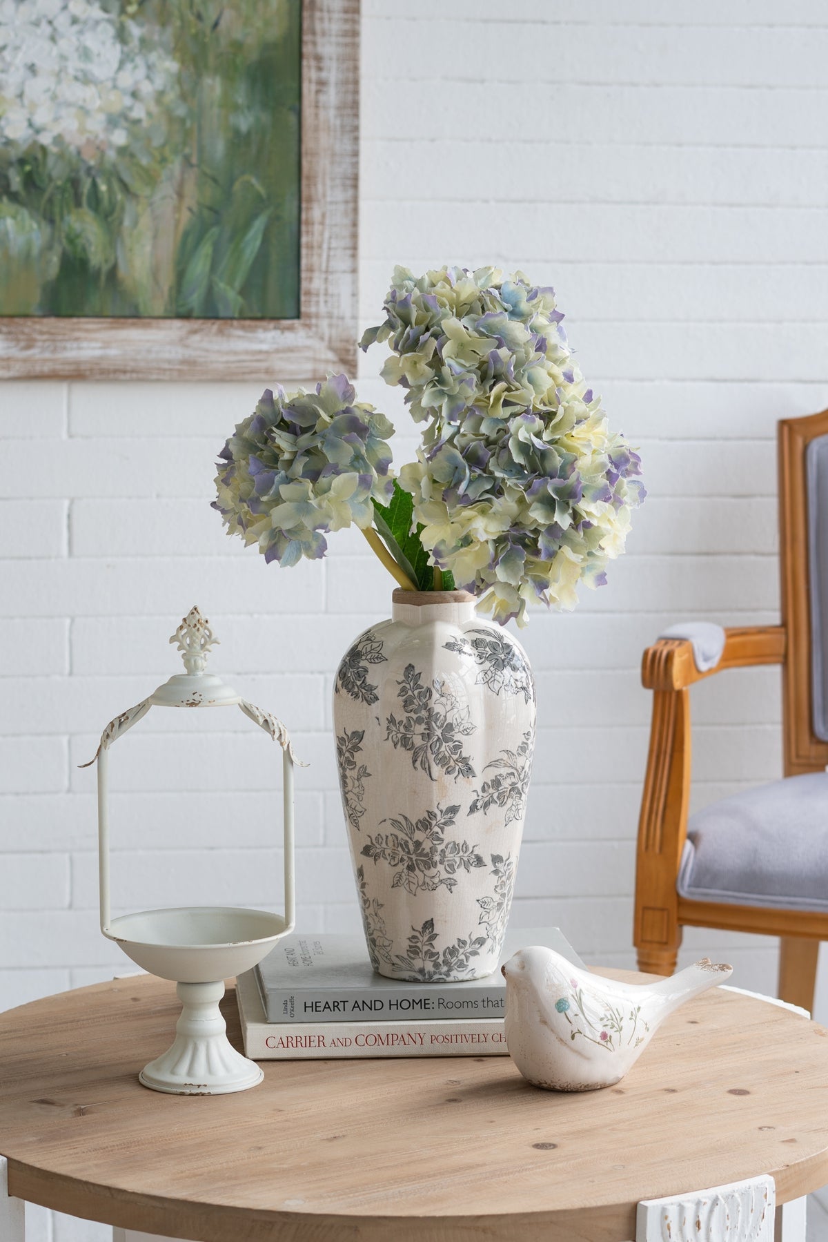 Vintage Inspired Ceramic Accent Vase