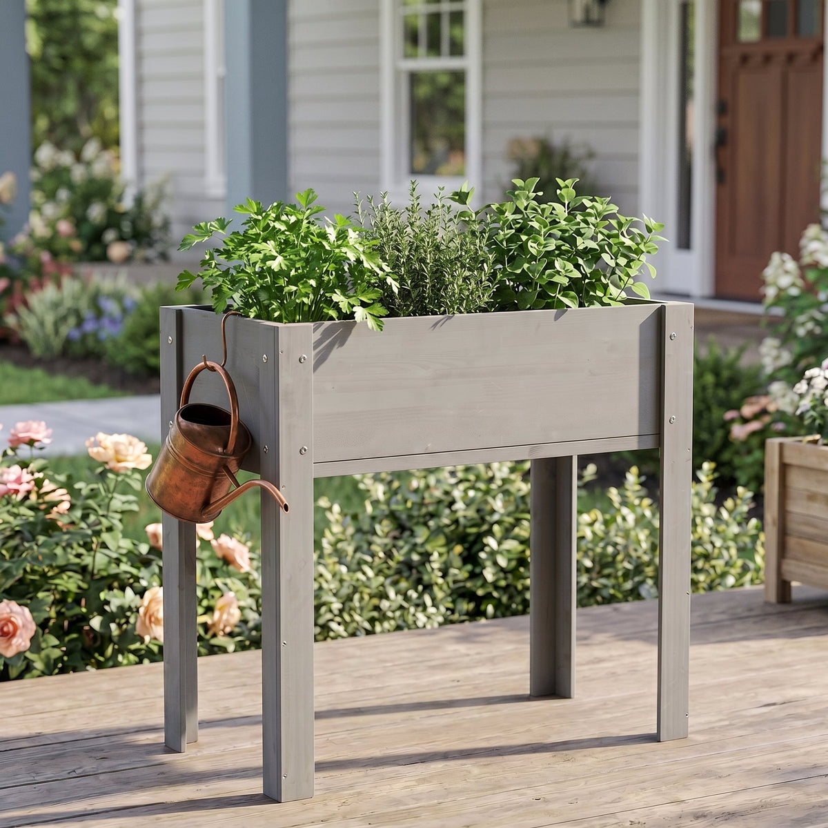 31x31x16 Inch Raised Garden Bed With Legs