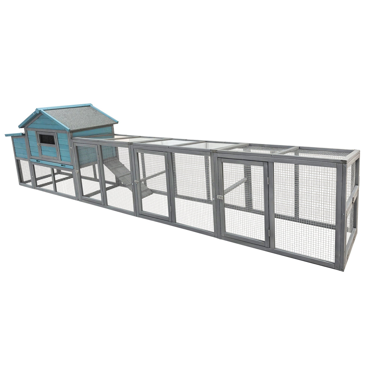 141" Large Wooden Chicken Coop